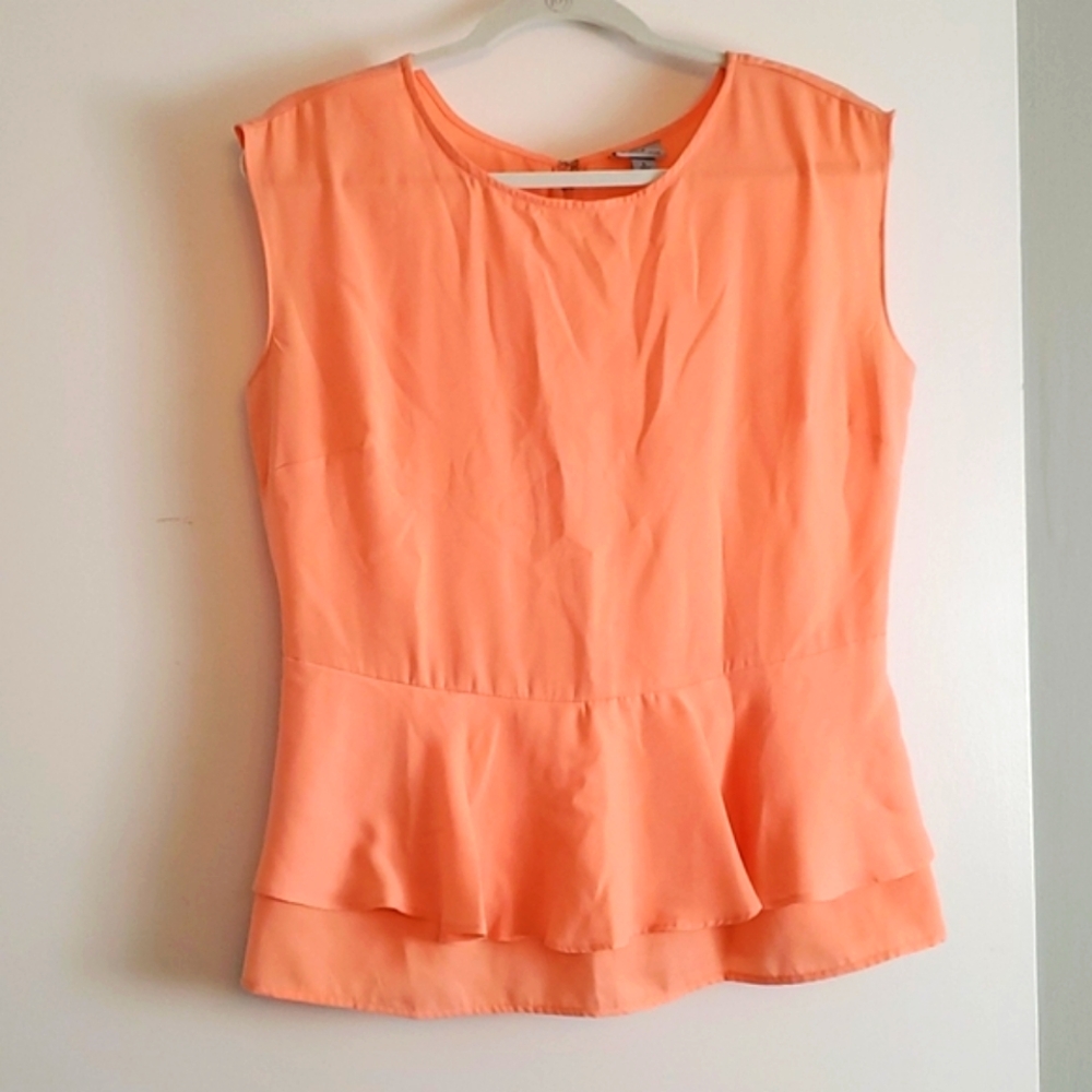 Peach Peplum Top
